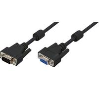 LogiLink câble VGA 1 x mâle vers 1 x femelle noir 3 m