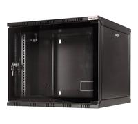 LogiLink Canovate SOHO - Armoire - montable sur mur - noir, RAL 9005 - 15U - 19