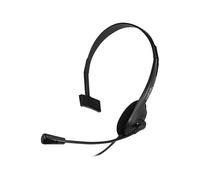 LogiLink Casque mono avec microphone Prise jack 3,5 mm noir