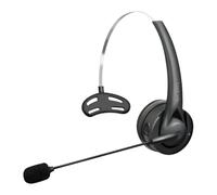 LogiLink Casque Mono sans Fil (Portable Gauche/Droite), Microphone Flexible, Version BT 6.0, USB-C, jusqu'à 10 h de Temps de Conversation, portée de 10 m