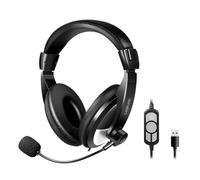LOGILINK HS0019A - Casque, USB, stéréo, avec commande, USB-A.