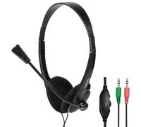 LogiLink Casque stéréo avec micro noir