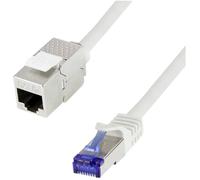LogiLink CC5112S RJ45 Câble réseau, câble patch CAT 6a S/FTP 20 m gris avec cliquet dencastrement 1 pc(s)