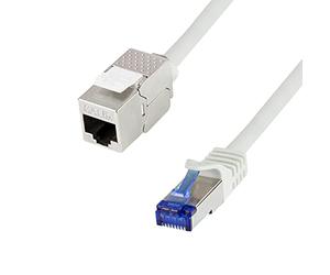 Logilink CC5152S Câble patch point de consolidation S/FTP CAT6A Gris 25 m