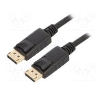 LogiLink Câble DisplayPort CD0101 2 m – DP 1.2 4K/60Hz Mâle/Mâle Noir