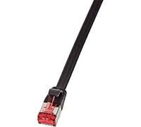 LogiLink CF2053S RJ45 Câble réseau, câble patch CAT 6 U/FTP 2.00 m noir contacts dorés 1 pc(s)