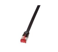 LogiLink CF2053S - Câble Réseau 2m Cat6 U/FTP (STP) Noir - Connecteurs RJ-45 Mâle Plaqué Or - Gaine PVC - Normes ISO/IEC 11801, EN50288, TIA/EIA-568-B.2-1