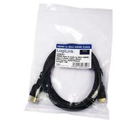 LogiLink Câble HDMI CH0023 – HDMI-A mâle vers HDMI-Mini-C mâle, 2,00 m, 4K UHD, noir