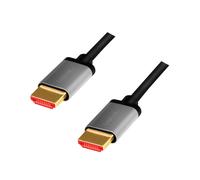 LogiLink CHA0104 Câble HDMI 2.1 1m, Type A (Standard), Mâle/Mâle, 48 Gbit/s, ARC, Ethernet, 3D, 8K@60Hz, Contacts Or, Noir