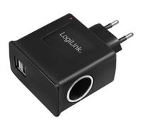 LOGILINK Chargeur AC/DC, avec allume-cigare femelle