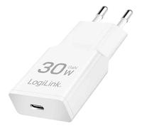 LogiLink Chargeur secteur USB, USB-C (PD), 30 W, blanc