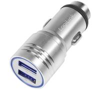 LogiLink Chargeur USB 10.5 W 2x USB-A argent pour voiture fonction marteau