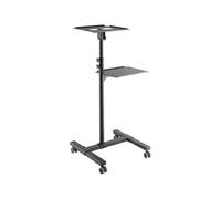 Logilink Chariot pour projecteur/ordinateur portable, réglable, Max.10KG, noir