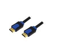 LogiLink CHB1110 : Câble HDMI 10m, Type A (Standard) Mâle/Mâle, Connecteurs plaqués Or, Taux de transfert 10.2 Gbit/s, Noir/Bleu