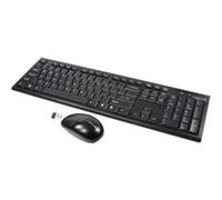 LogiLink ID0104 clavier Souris incluse Bureau RF sans fil QWERTZ Noir
