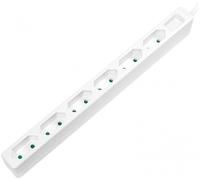 LogiLink Multiprise LPS231 – 6 sorties CA Type C, 1,5 m, Blanc, IP20, 1 mm²