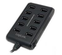 LogiLink USB 2.0 Hub 10-Port - Concentrateur (hub) - 10 x USB 2.0 - de bureau