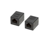Logilink Connecteur de câble patch 1:1 2x RJ45 Cat.6 UTP, noir