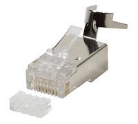LogiLink - Connecteur de réseau - RJ-45 (M) - blindé - 8 mm - CAT 7a (pack de 10)