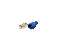LogiLink - Connecteur de réseau - RJ-45 (M) - blindé - CAT 5e - démarré - bleu (pack de 100)
