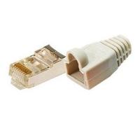 Connectique RJ45 CAT 5e, blindé LogiLink MP0011 RJ45 mâle, droit Pôle: 8P8C gris 100 pc(s)