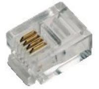 LogiLink - Connecteur de téléphone - RJ-11 (M) - non blindé (pack de 100) G