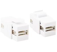 LogiLink Connecteur Keystone USB 2.0 blanc