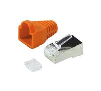 LogiLink connecteur RJ45, blindé, cat.6, orange
