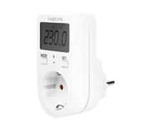 LogiLink Contatore AC 16A 3680W con Display - Misuratore di Consumo Elettrico Precisione 2%