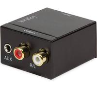 Logililogilink ca0102 coaxial et TOSLINK Convertisseur audio analogique L/R sur table, Circuit de bruit libre transferts Noir NKAdaptateur analogique L/R vers Coax + Toslink noir