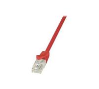 Logilink cordon de raccordement - 25 cm - rouge gmbh cp1014u