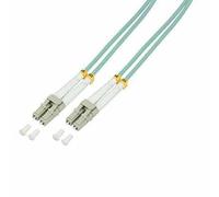LogiLink - Cordon de raccordement - LC multi-mode (M) pour LC multi-mode (M) - 1 m - fibre optique - duplex - 50 / 125 microns - OM3 - sans halogène