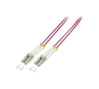 LogiLink - Cordon de raccordement - LC multi-mode (M) pour LC multi-mode (M) - 2 m - fibre optique - duplex - 50 / 125 microns - OM4 - sans halogène