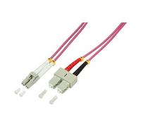 LogiLink - Cordon de raccordement - LC multi-mode (M) pour SC multi-mode (M) - 20 m - fibre optique - duplex - 50 / 125 microns - OM4 - sans halogène