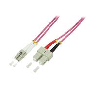 LogiLink Cordon de raccordement LC multi-mode (M) pour SC multi-mode (M) 50 cm fibre optique 50 - 125 microns OM4 sans halogène?