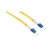 LogiLink Cordon fibre optique FP0LC01 - LC(M)-LC(M) Duplex 1 m mode unique 9/125 µm OS2 Jaune