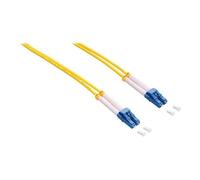LogiLink - Cordon de raccordement - mode unique LC (M) pour mode unique LC (M) - 2 m - fibre optique - duplex - 9 / 125 micromètres - OS2 - sans halogène - jaune