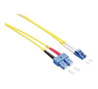 - Cordon de raccordement - mode unique LC (M) pour mode unique SC (M) - 10 m - fibre optique - duplex - 9 / 125 micromètres - OS2 - sans halogène -
