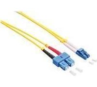 LogiLink - Cordon de raccordement - mode unique LC (M) pour mode unique SC (M) - 3 m - fibre optique - duplex - 9 / 125 micromètres - OS2 - sans halogène - jaune