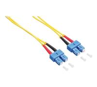 LogiLink - Cordon de raccordement - mode unique SC (M) pour mode unique SC (M) - 2 m - fibre optique - duplex - 9 / 125 micromètres - OS2 - sans halogène - jaune