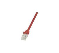 Câble réseau RJ45 CAT 6 U / UTP LogiLink - 2 connecteurs RJ45 - 1 m - Rouge - CP2034U