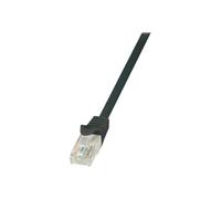 LogiLink - Cordon de raccordement - RJ-45 (M) pour RJ-45 (M) - 25 cm - UTP - CAT 6 - noir