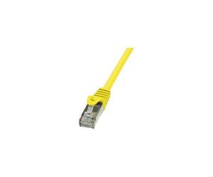 LogiLink - Cordon de raccordement - RJ-45 (M) pour RJ-45 (M) - paire torsadée écrantée (F/UTP) - CAT 5e - jaune