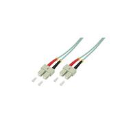 LogiLink - Cordon de raccordement - SC multi-mode (M) pour SC multi-mode (M) - 3 m - fibre optique - duplex - 50 / 125 microns - OM3 - sans halogène