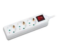 LogiLink - Coupe-circuit - CA 250 V - 3500 Watt - connecteurs de sortie : 3 - 1.4 m cordon - blanc