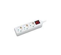 LogiLink - Coupe-circuit - CA 250 V - 3500 Watt - connecteurs de sortie : 3 - 1.4 m cordon - blanc