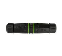 LogiLink Coupleur fibre optique avec 2 manchons de câble SC-Simplex IP68 noir/vert