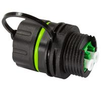 LogiLink Coupleur fibre optique avec capuchon de protection LC-Duplex IP68 noir/vert