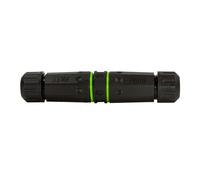 LogiLink Coupleur FO avec 2 manchons de câble LC-Duplex IP68 noir/vert