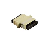 LogiLink - Coupleur réseau - SC multi-mode (F) pour SC multi-mode (F) - fibre optique - OM1/OM2 - beige (pack de 400)